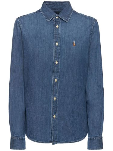 Camicia In Denim Di Cotone - POLO RALPH LAUREN - Modalova