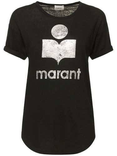 Camiseta De Lino Con Logo - MARANT ETOILE - Modalova