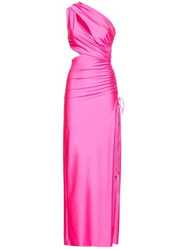 Gala Draped Jersey Long Dress - DUNDAS - Modalova