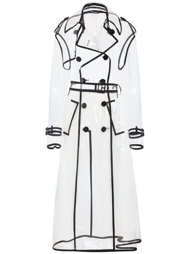 Transparent Double Breasted Trench Coat - DOLCE & GABBANA - Modalova