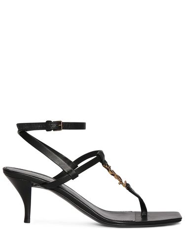 Mm Cassandra Leather Sandals - SAINT LAURENT - Modalova