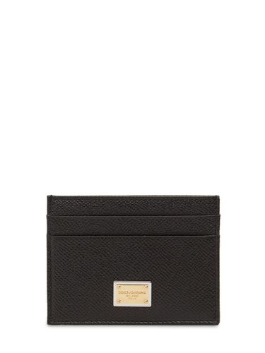 Leather Card Holder - DOLCE & GABBANA - Modalova