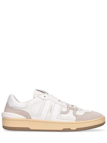 Clay Leather & Mesh Low-top Sneakers - LANVIN - Modalova