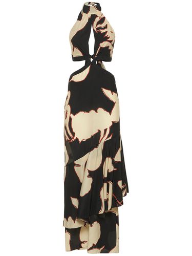 Pasado Print Silk Crepe Maxi Dress - JOHANNA ORTIZ - Modalova