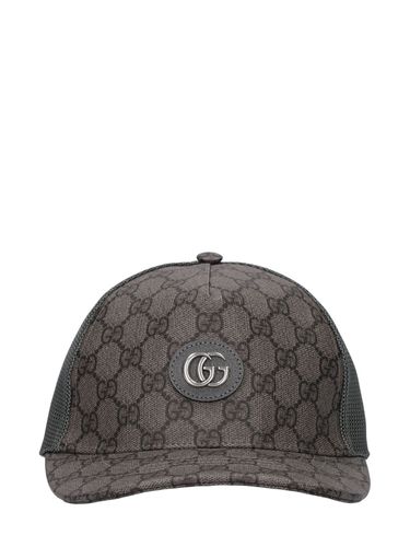 Gg Cotton Blend Baseball Cap - GUCCI - Modalova