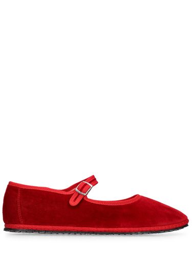 Mm Mary Jane Rosso Velvet Slippers - VIBI VENEZIA - Modalova