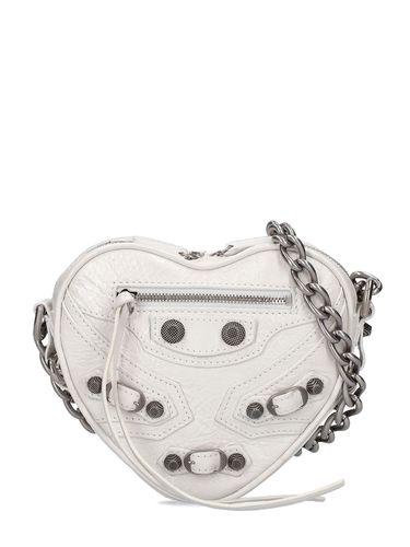 Mini Cagole Heart Leather Chain Wallet - BALENCIAGA - Modalova