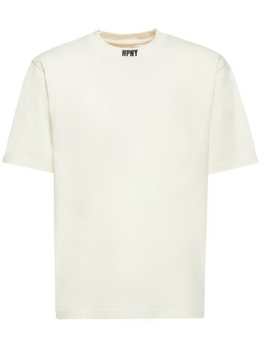 Logo Embroidery Cotton Jersey T-shirt - HERON PRESTON - Modalova