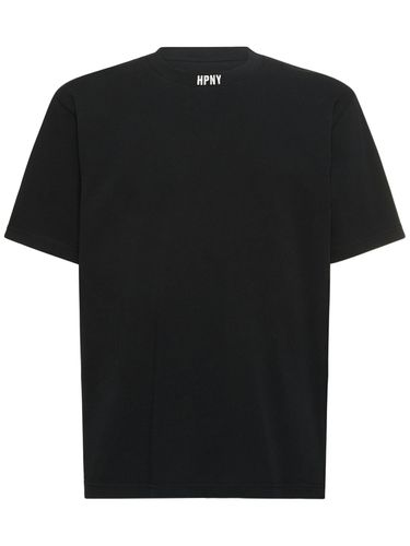 Logo Embroidery Cotton Jersey T-shirt - HERON PRESTON - Modalova