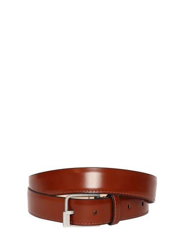 Mm Brushed Calfskin Leather Belt - MAISON MARGIELA - Modalova