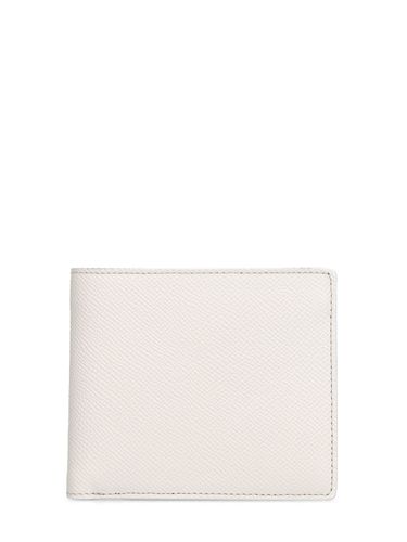 Logo Grainy Leather Billfold Wallet - MAISON MARGIELA - Modalova