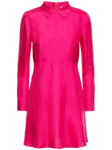 Silk Twill Mini Shirt Dress - RED VALENTINO - Modalova