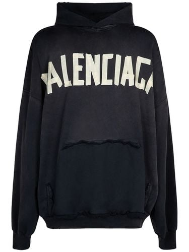 Cotton Sweatshirt Hoodie - BALENCIAGA - Modalova