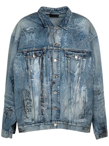 Oversize Cotton Denim Jacket - BALENCIAGA - Modalova