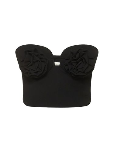 Crepe Bustier W/ 3d Flowers - MAGDA BUTRYM - Modalova