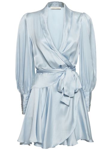 Silk Wrap Mini Dress - ZIMMERMANN - Modalova