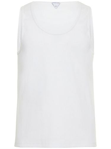 Stretch Rib Cotton Tank Top - BOTTEGA VENETA - Modalova