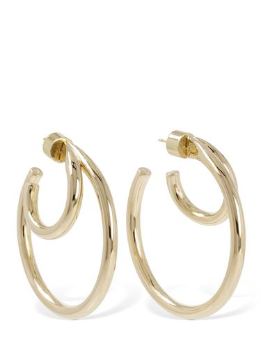 Large Double Lilly Hoop Earrings - JENNIFER FISHER - Modalova