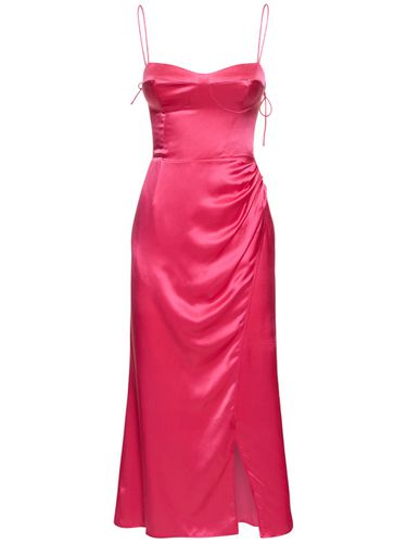 Marguerite Silk Satin Midi Dress - REFORMATION - Modalova