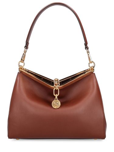 Medium Vela Leather Shoulder Bag - ETRO - Modalova