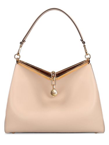 Large Vela Leather Shoulder Bag - ETRO - Modalova