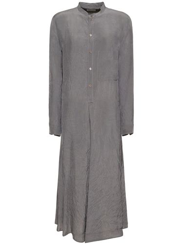 Gusset Collar Viscose Midi Shirt Dress - LEMAIRE - Modalova