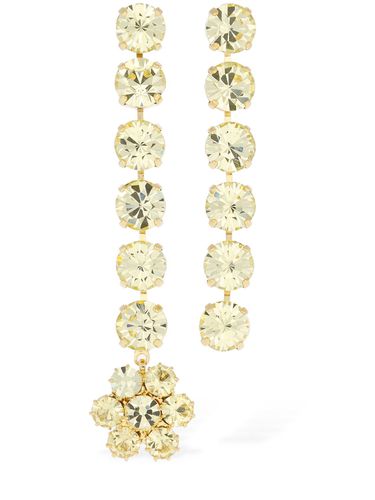 Colored Crystal Mismatched Earrings - MAGDA BUTRYM - Modalova