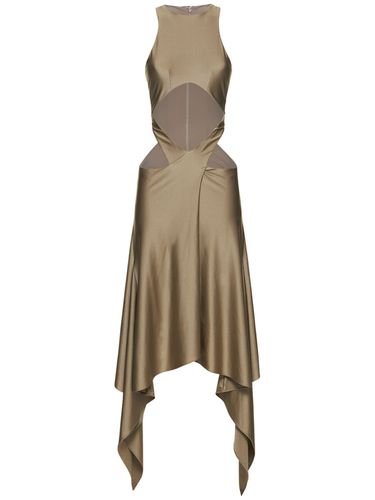 Vestido Midi De Jersey Brillante - THE ATTICO - Modalova