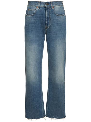 Cotton Denim Jeans W/ Raw Cut Hem - GUCCI - Modalova