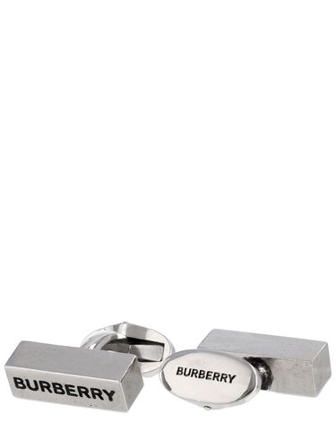 Engraved Burberry Logo Cufflinks - BURBERRY - Modalova