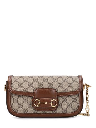 Horsebit Gg Canvas Shoulder Bag - GUCCI - Modalova