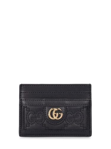 Gg Matelassé Leather Card Case - GUCCI - Modalova