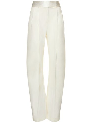 Gary Stretch Gabardine Wide Pants - THE ATTICO - Modalova