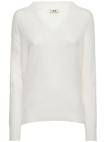 Benedetta Wool & Silk Fine Knit Sweater - ANNAGRETA - Modalova