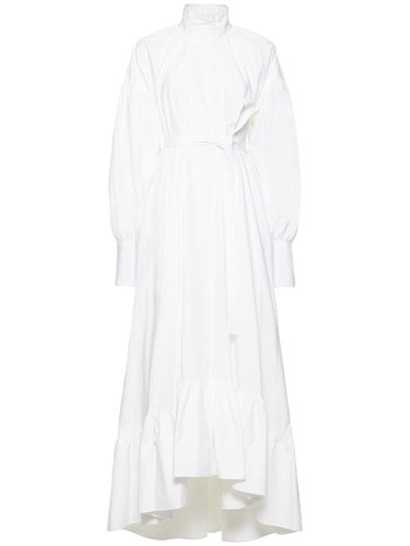 Belted Cotton Poplin Long Dress - PATOU - Modalova