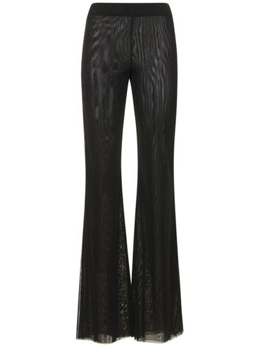 Gaia Tulle Crepe Flared Pants - THE ANDAMANE - Modalova