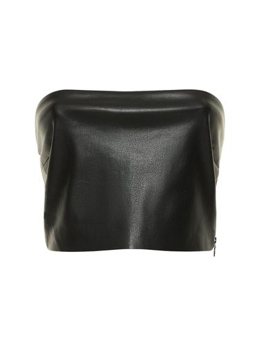 Gwen Faux Leather Tube Top - THE ANDAMANE - Modalova