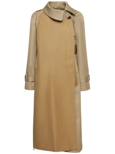 Cotton Gabardine Open Side Trench Coat - SACAI - Modalova