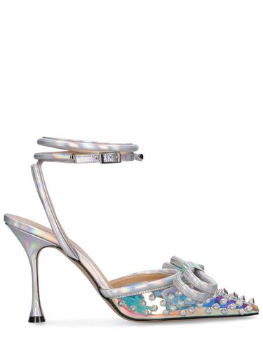 Mm Double Bow Pvc & Leather Sandals - MACH & MACH - Modalova