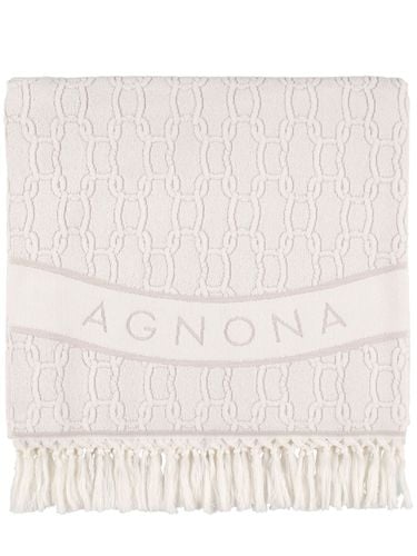 Chain Jacquard Towel - AGNONA - Modalova