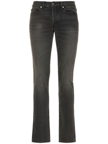 Aged Black Wash Slim Fit Jeans - TOM FORD - Modalova