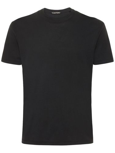 Cotton Blend Crewneck T-shirt - TOM FORD - Modalova