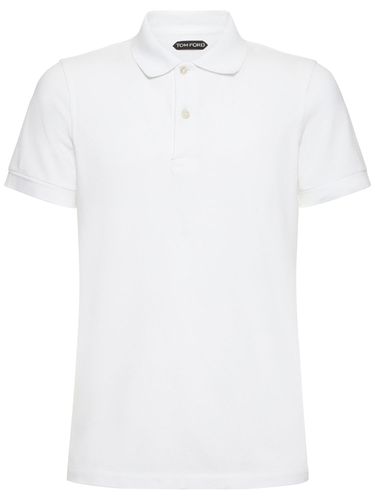 Tennis Cotton Piquet Polo - TOM FORD - Modalova