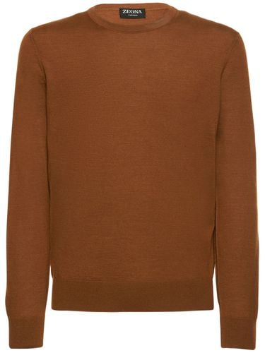 Sweater Aus Kaschmir- Und Seidenstrick - ZEGNA - Modalova