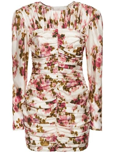 Sevilla Printed Silk Ruched Mini Dress - THE GARMENT - Modalova