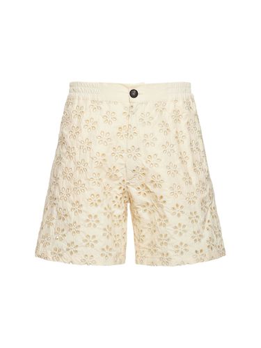 Elastic Cotton Shorts - EGONLAB - Modalova