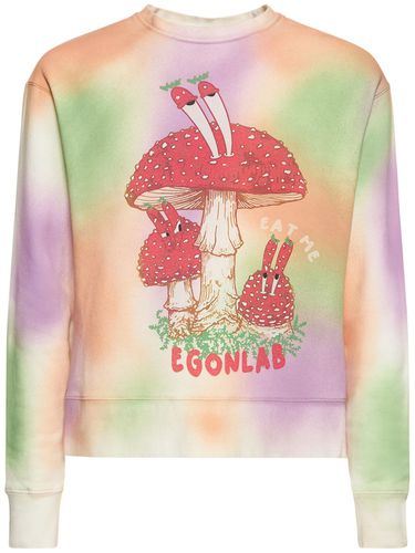 Eat Me Tie Dye Cotton Jersey Sweatshirt - EGONLAB - Modalova