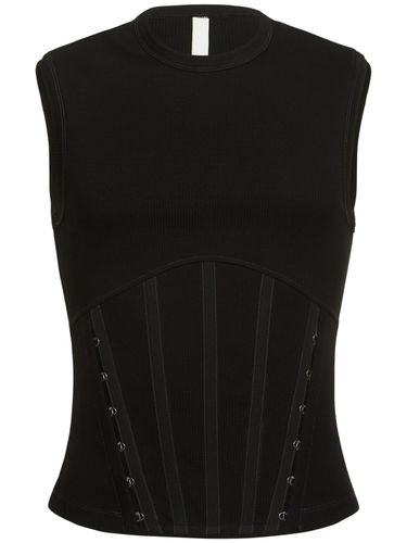 Split Hem Organic Cotton Corset - DION LEE - Modalova