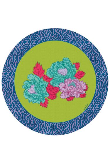 Kauai Peony Lacquered Cork Tablemat - LISA CORTI - Modalova