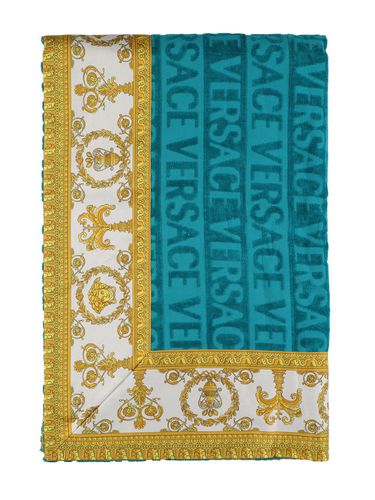 Barocco & Robe Printed Beach Towel - VERSACE - Modalova